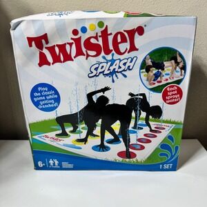Twister Splash Outdoor Water Game Mat Backyard Sprinkler Toy Ages 6+